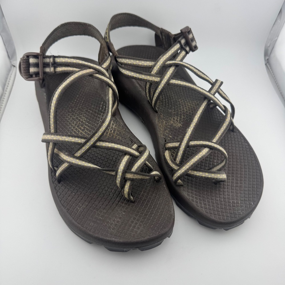 Chaco ZX2 Unaweep Marigold Womens 10 Brown Yellow Strappy Vibram Sandals J101632